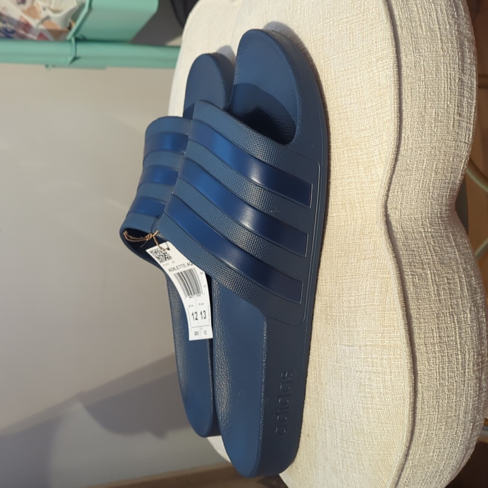Adidas Adilette Aqua Sandals Size 12 NEW WITH BOX